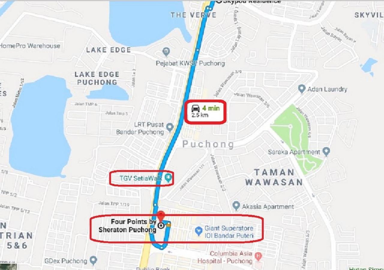 Puchong Skypod Residence, 1-5 Pax Cozy Unit, Walking Distance To Ioi Mall, 10Min Drive To Sunway Esterno foto