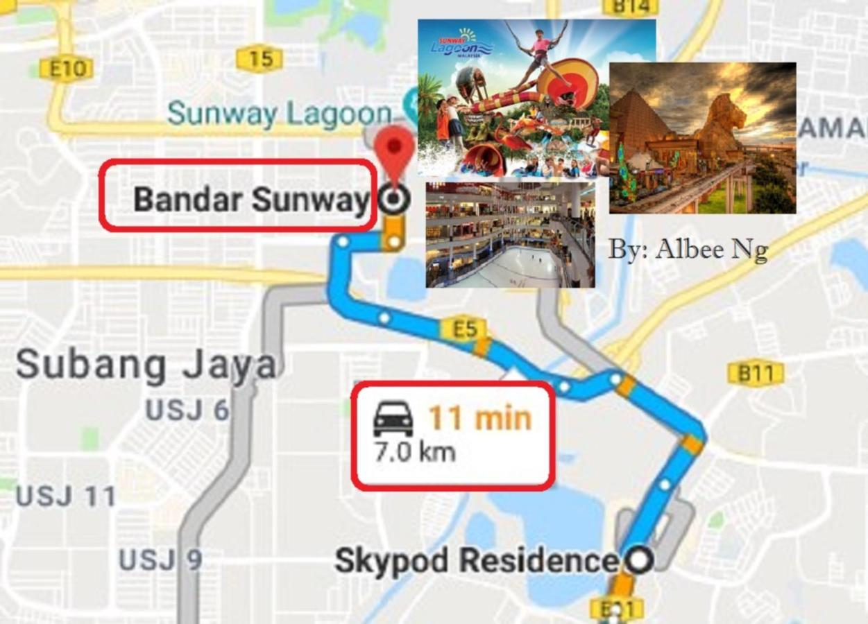 Puchong Skypod Residence, 1-5 Pax Cozy Unit, Walking Distance To Ioi Mall, 10Min Drive To Sunway Esterno foto